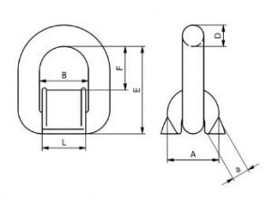 Inel de ridicare sudabil