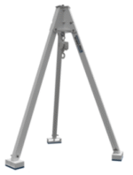 Macara tripod din aluminiu cu troliu manual - imagine 4
