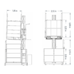 Lift santier, persoane si materiale, 1500 kg, max. 150 metri - imagine 2