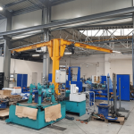 Macara dublu pivotanta pe pilon 2t, 7m - imagine 3