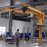 Macara dublu pivotanta pe pilon 2t, 7m - imagine 2