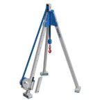 Macara tripod din aluminiu cu troliu manual