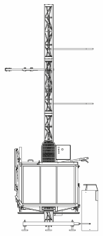 Lift de șantier pentru materiale și persoane 350/500 kg, max. 3 persoane, 120m - imagine 3