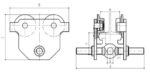Troliu manual cu lant 1-5 tone - imagine 2