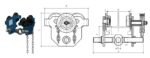 Troliu manual tragere 0.5-5 tone - imagine 2