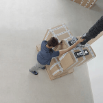 Tub cu vid manevrat cutii carton 75 kg - imagine 3
