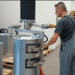 Tub cu vid ridicat butoaie inox 250 kg - imagine 5