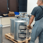 Tub cu vid ridicat butoaie inox 250 kg - imagine 4