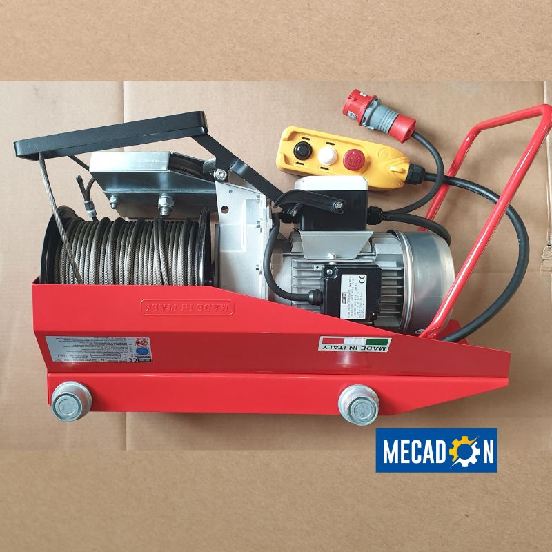 Macara electrica santier proiect finalizat Mecadon