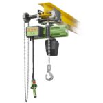 Electropalan 0.125-1.0 tone cu lant de manevra pentru translatia pe grinda