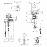 Electropalan 0.125-1.0 tone cu carucior port-palan actionat manual, prin impingere pe grinda - imagine 2