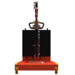 Macara mobila cu brat extensibil electric, deplasare electrica, rotatie manuala, brat 1430-1930mm, capacitate 100-500kG - imagine 3