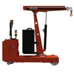 Macara mobila cu brat extensibil electric, deplasare electrica, rotatie manuala, brat 2400mm, capacitate 185-750kG - imagine 2