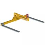 Furca aplatizata pentru macara, deschidere reglabila, 1 t, lame de 1500 mm