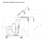 Macara rotativa 500 kg, brat electric, H=3,0m - imagine 8
