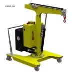 Macara rotativa 500 kg, brat electric, H=3,0m - imagine 2