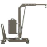 Macara inox rotativa, 500kG, H=2,85m - imagine 3