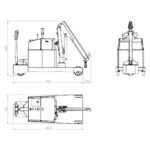 Macara electrica, 1000kG, H=4,6m - imagine 8