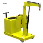 Macara mobila1000 kg, H=3,03m - imagine 5