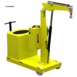 Macara mobila1000 kg, H=3,03m - imagine 2