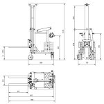 Macara multi-lift din aluminiu contrabalansata - imagine 5